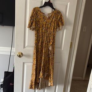 Floral Yellow Dress